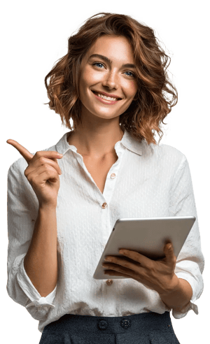 dziewczyna-wskazuje-w-lewo